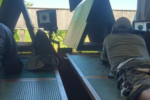 En position pour tirer